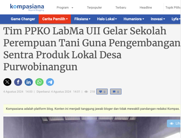 Sekolah Perempuan Tani