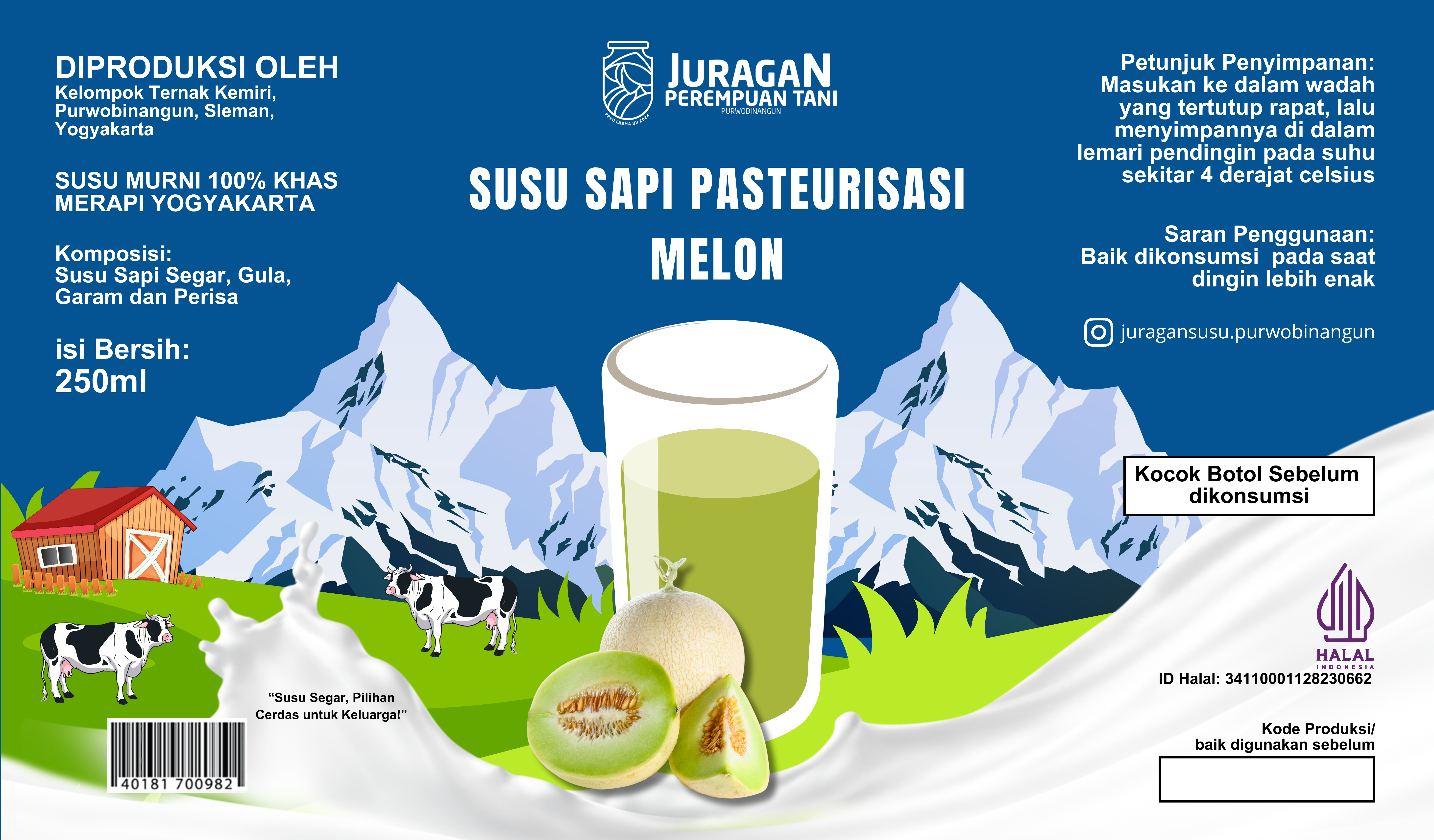 Susu Sapi Pasteurisasi Melon