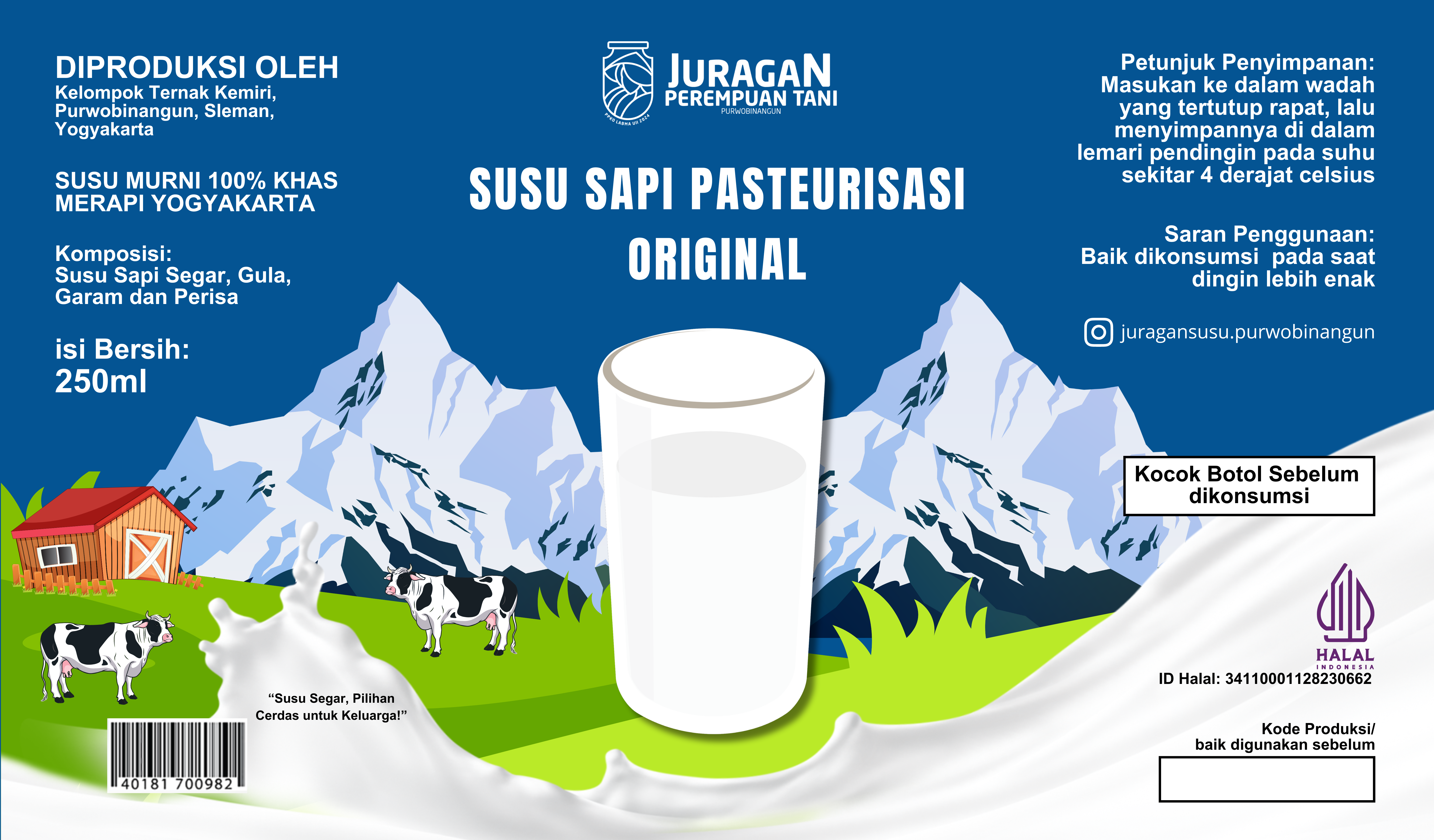 Susu Sapi Pasteurisasi Original