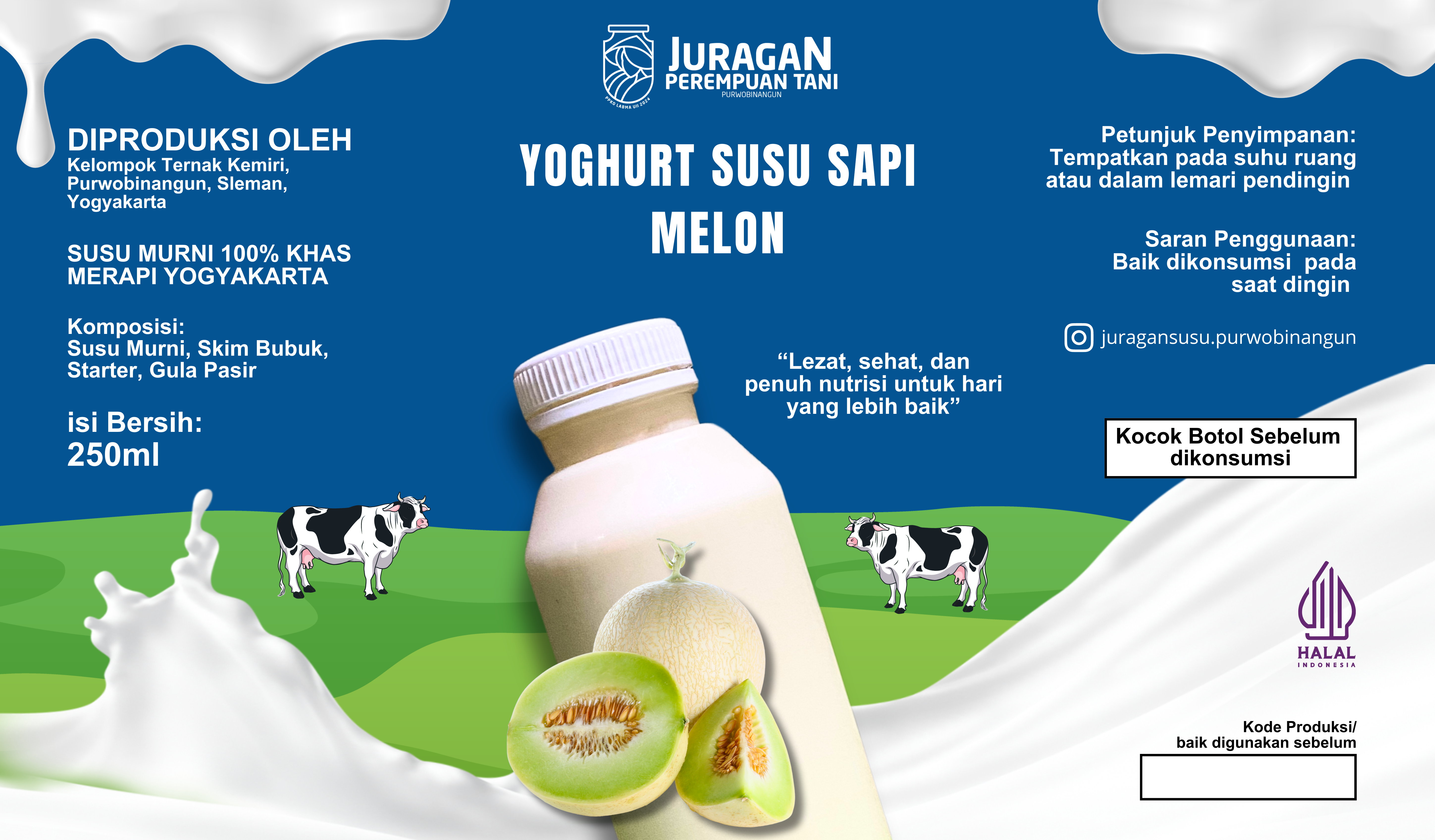 Yoghurt Susu Sapi Melon